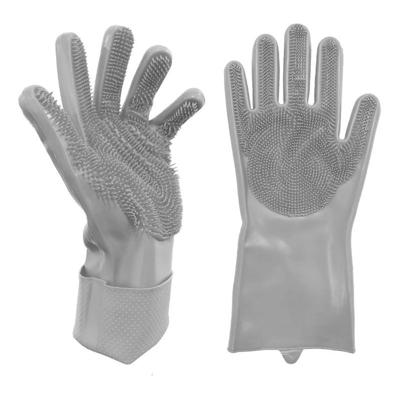 GUANTES SILICONA ESPONJA LAVAPLATOS, MASCOTA, COCINA.