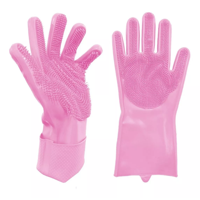 GUANTES SILICONA ESPONJA LAVAPLATOS, MASCOTA, COCINA.