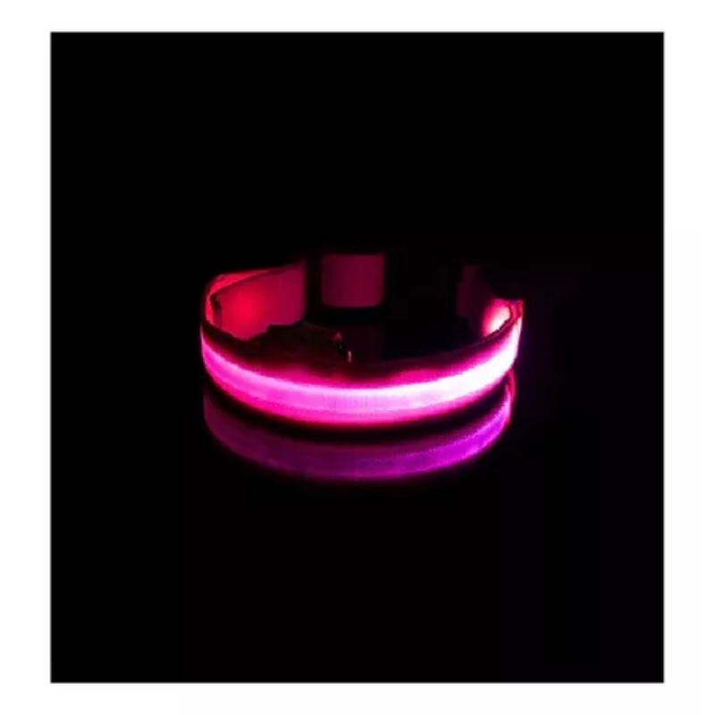 COLLAR PARA MASCOTAS CON LUZ LED