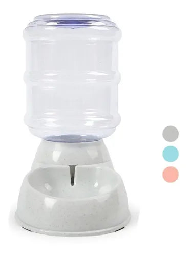 Bebedero Dispenser Automatico Agua Para Perros Y Gatos (Celeste, Rosa, Gris)