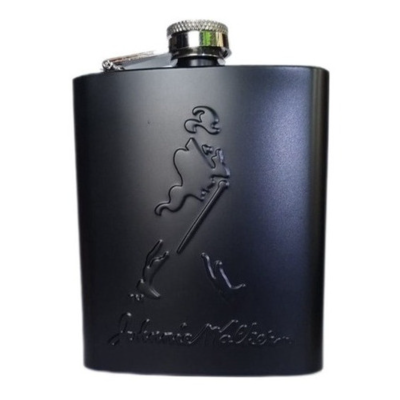 PETACA DE ACERO INOXIDABLE PLATEADA JOHNNIE WALKER